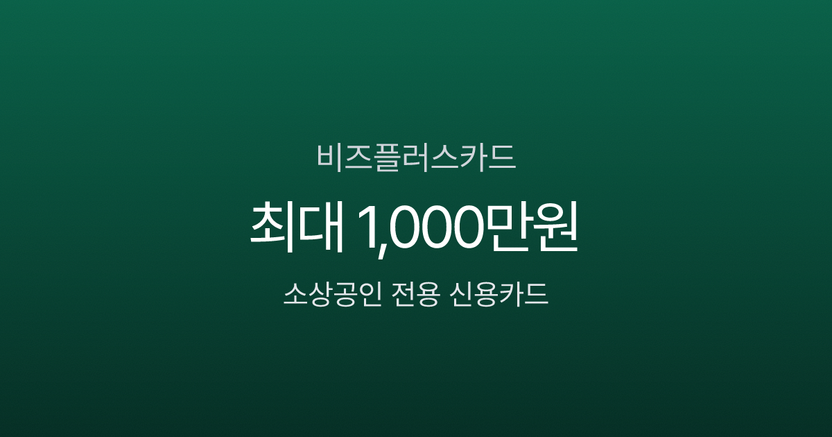 비즈플러스카드, 신용점수 595점이면 1,000만원 한도 나올까?